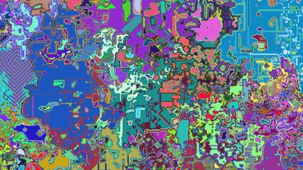 seamless pattern of colorful pixels