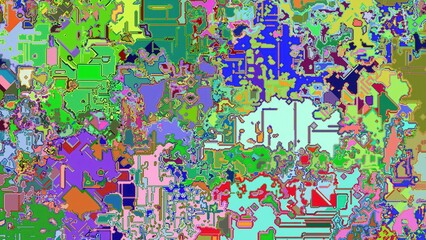 seamless pattern of colorful pixels