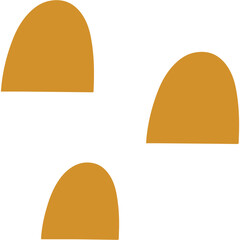 vector illustration of an yellow abstract shape