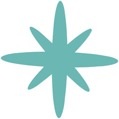 green star shape