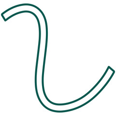 green line abstract shape