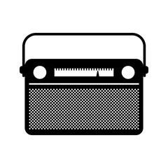 Vintage radio retro silhouette stencil template for DIY crafts scrapbooking wall art vintage posters projects with cutting machines