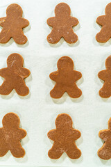 Step-by-Step Process of Making Spiced Gingerbread Cookies