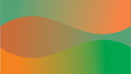 Abstract Gradient Background Green, Orange, and Teal Swirls