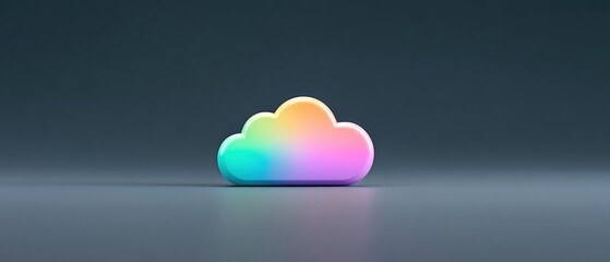 Digital cloud storage solution technology graphic design modern environment abstract view conceptual for enhanced data management