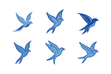 set of Himalayan manal bird vector illustration