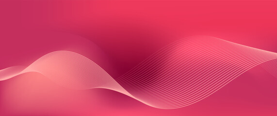 Banner background. Red soft gradations. Wave effect style. Memphis background. Premium design. Vector illustration.