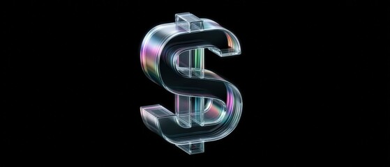 Financial growth symbol digital space graphic design virtual environment close-up viewpoint money concept