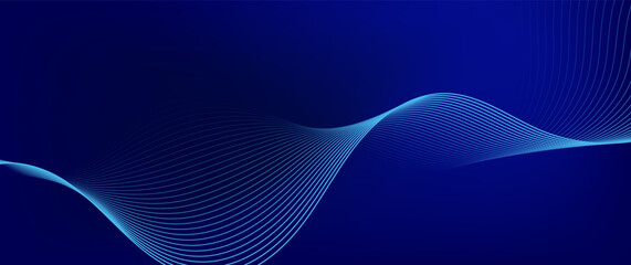 Abstract banner background.Blue gradations. Wave style. Colorful. Premium design. Vector illustration.