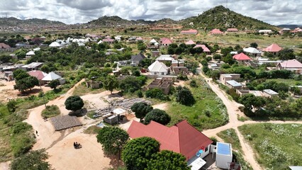aerial view of the city of the city