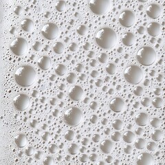 Close-up of many air bubbles in foamy water