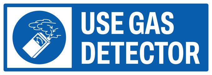 mandatory safety signs v2 uppercase text_use gas detector landscape size 1/2 a4,a3,a2,a1	
