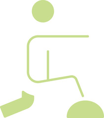 Warm Up Training In Fill Icon