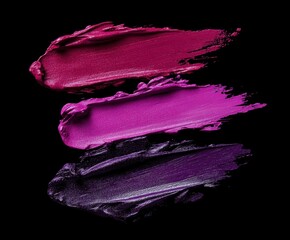 Lipstick purple palette blur texture on black background