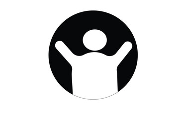 vector illustration of a scary monster icon and white background 