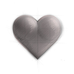 hand drawn heart