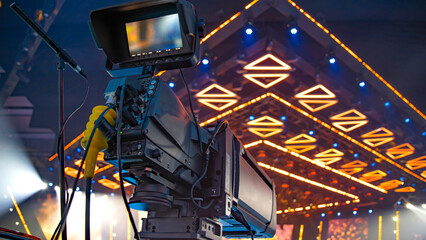 professional TV cameras for broadcasting