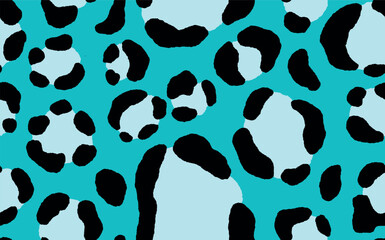 Abstract modern leopard seamless pattern. Animals trendy background. Color decorative vector stock illustration for print, card, postcard, fabric, textile. Modern ornament of stylized skin.