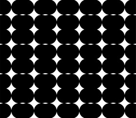 black and white background ball seamless round pattern wallpaper. 