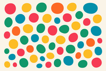 Abstract Colorful Polka Dot Pattern