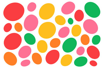 Abstract Colorful Polka Dot Pattern