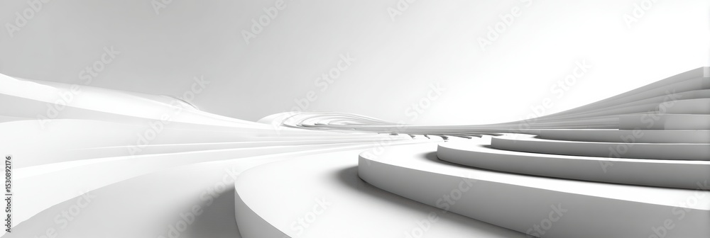 Poster stylized court lines transform into bracket paths in a clean, white lower third environment, emphasi