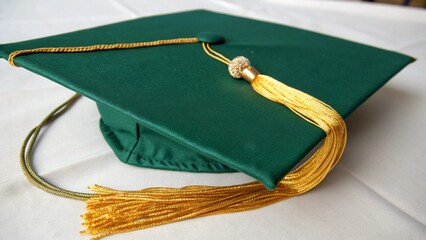 graduation cap and diploma