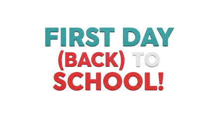 Isolated Back to School Sign