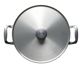 Metallic silver pot lid useful kitchen essential for happy cooking
