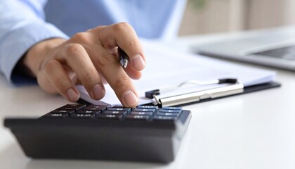 A Accounting and payroll systems, featuring calculators, bank documents, and payment processing. Businesses dealing with money management, loan applications, and tax services financial solutions.