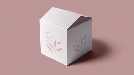 Obraz premium Luxury Branding Mockup with Textured Box and Organic Theme