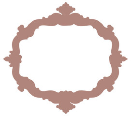 vintage frame with a flower Iranian Art Design Text Box Floral Vector