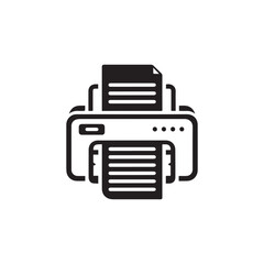 Printer icon Vector illustration.minimalist printer machine icon.