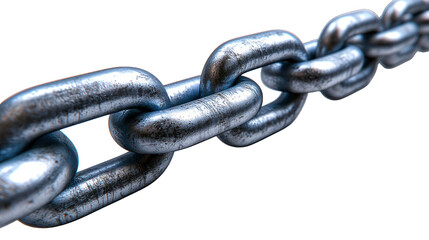 Obraz premium Metal chain, links overlapping, with texture