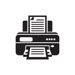 Printer icon Vector illustration.minimalist printer machine icon.