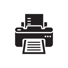 Printer icon Vector illustration.minimalist printer machine icon.