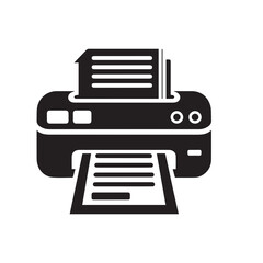 Printer icon Vector illustration.minimalist printer machine icon.