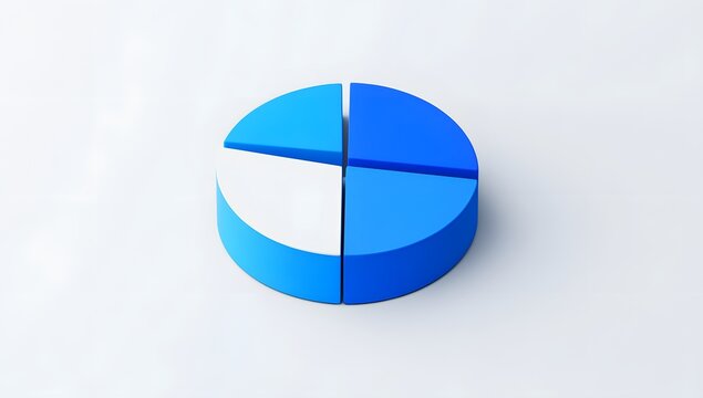 pie chart on white background