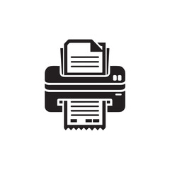 Printer icon Vector illustration.minimalist printer machine icon.