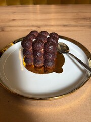 chocolate cake on a plate