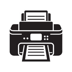 Printer icon Vector illustration.minimalist printer machine icon.