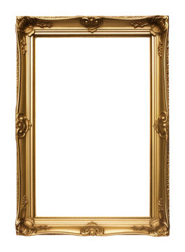 PNG Simple vintage golden frame blackboard decorative elegant.