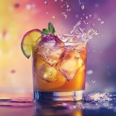 Refreshing Detailed Drink Advertisement