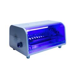 UV Nail Lamp: Close-up of a UV nail lamp, an essential beauty device. The image showcases the lamp's sleek design and functionality.