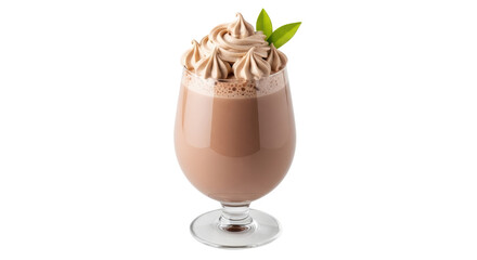 Isolated Chocolate Drink on White Background