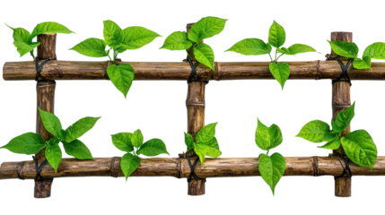 A lush natural arrangement of vibrant green leaves thriving within a rustic wooden frame showcasing the beauty and harmony of the organic world