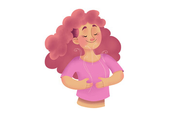 Woman Breathing Deeply for Wellness, Mindfulness, and Inner Peace