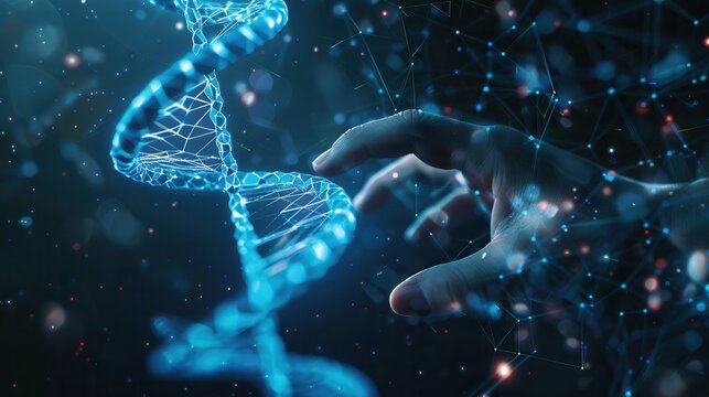 Medicine doctor touching medical global network, Computing electronic medical record. DNA. Digital healthcare and network connection on virtual interface, medical technology and innovation concept - Powered by Adobe