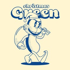Mischievous Holiday Cartoon Illustration