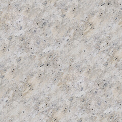 A coarse granite surface with beige, gray, and white tones, scattered black specks and rugged texture.